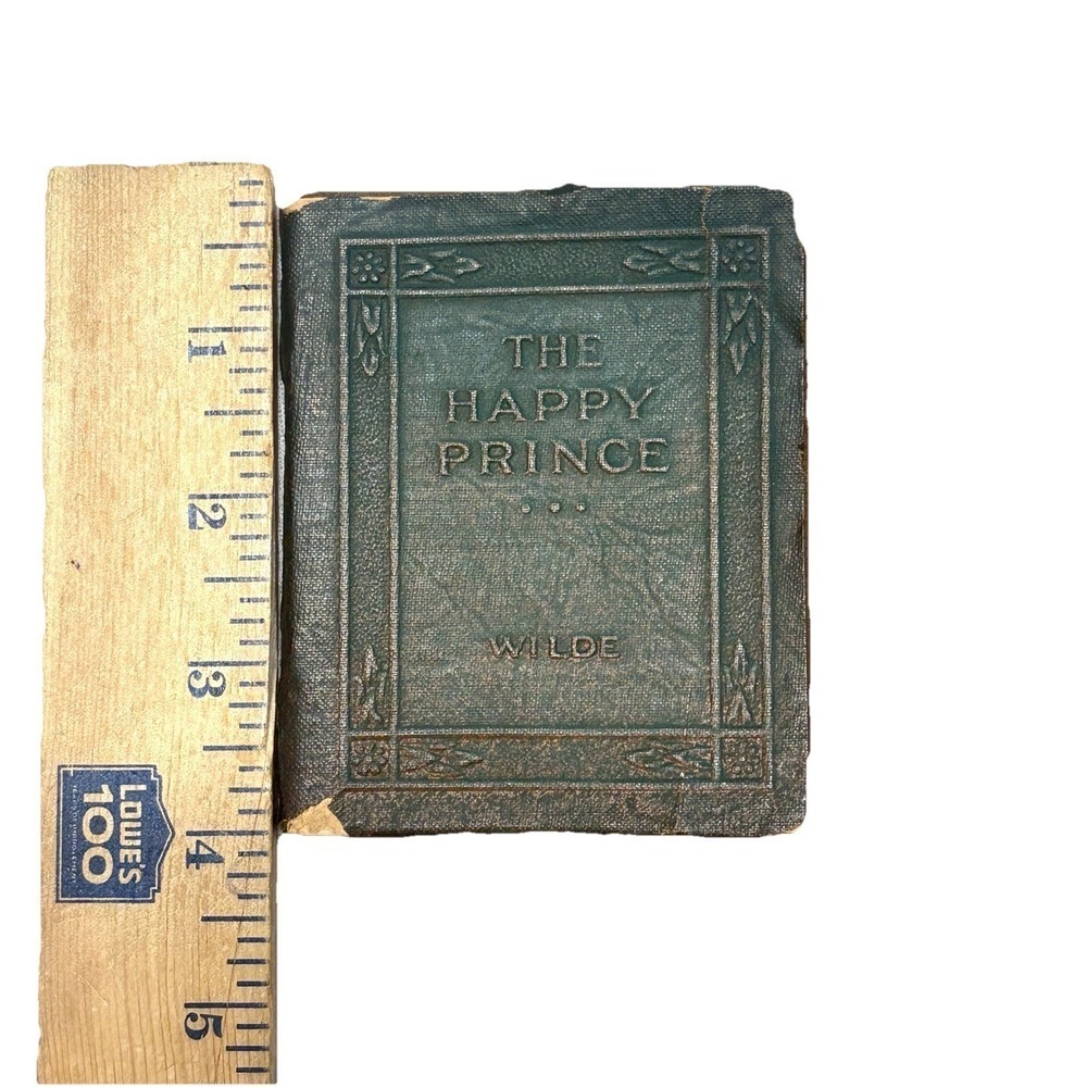 Antique Mini Little Leather Library Books Wilde Happy Prince Coleridge Mariner - Picture 4 of 10